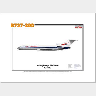 Boeing B727-200 - Allegheny Airlines (Art Print) Posters and Art